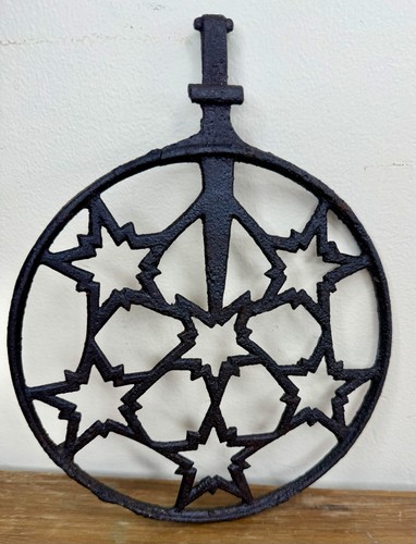 Antique cast iron - stove, pipe