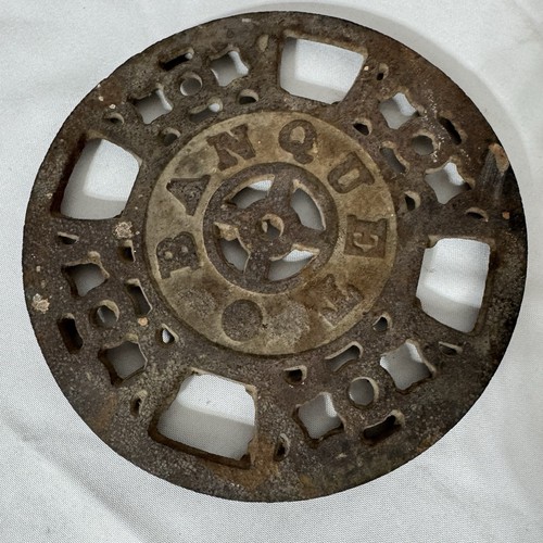 Antique cast iron banquet - cast,